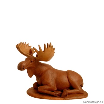 Liten liggende elgokse suvenir