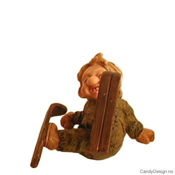 Vinter troll på ski