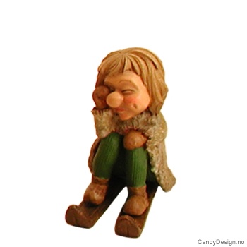 Vinter troll på ski