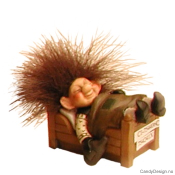 Partytroll med fluffy hår