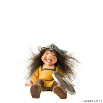 Vikingtroll suvenir sittende