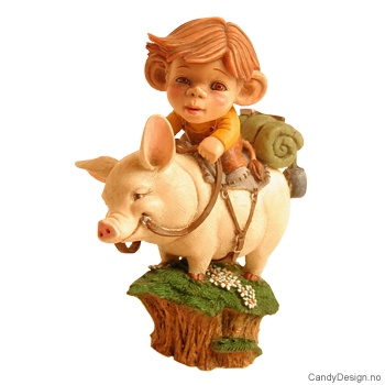 Store tablå med trollbarn - sommer