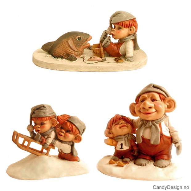 Store tablå - vinterbarn