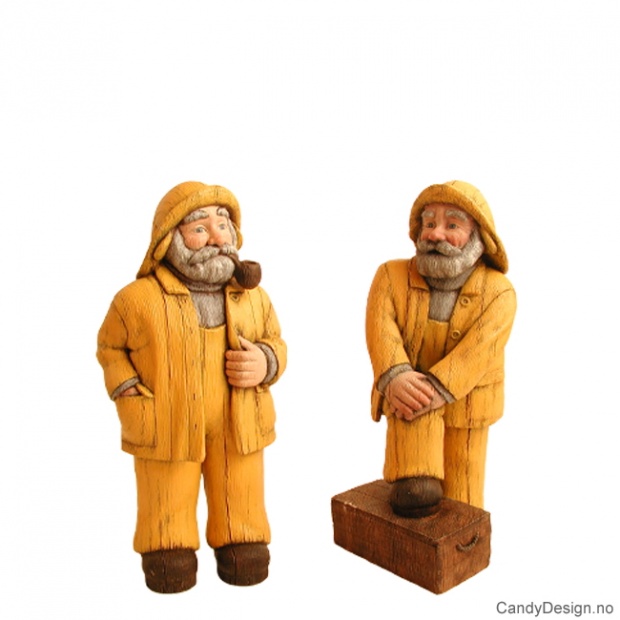 Fiskere med tre tekstur assortert