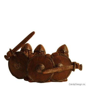 Tre vikinger - bred  uten horn
