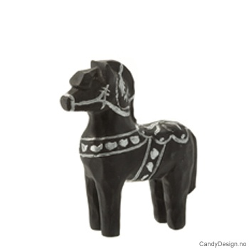 Liten sort suvenir hest