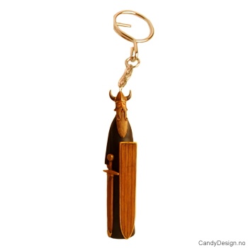 Moderne viking - mann - nøkkelring