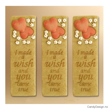 Kjærlighetsord magnet - I made a wish and you came true