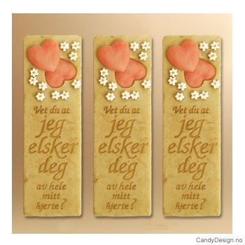 Kjærlighetsord magnet - Vet du at jeg elsker deg av hele mitt hjerte