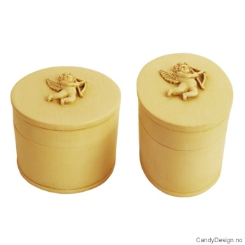 Englebokser assortert Off white