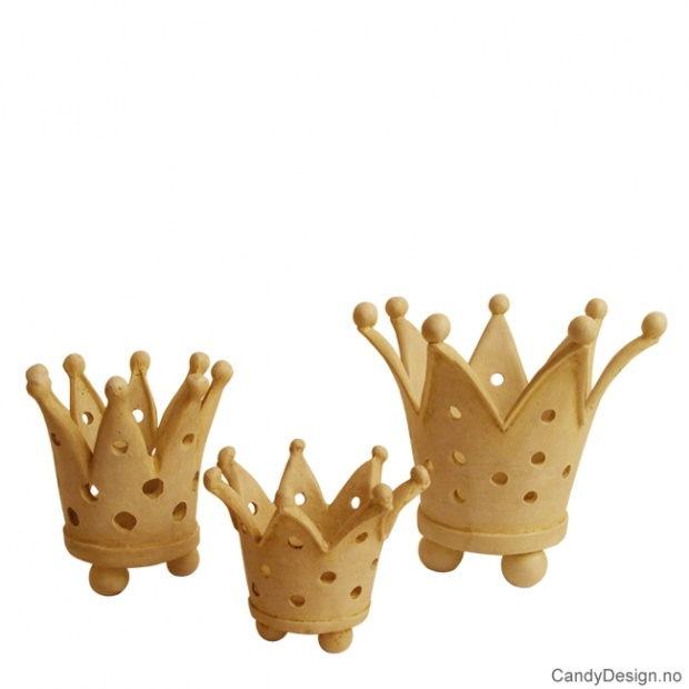 Telyskroner offwhite assortert