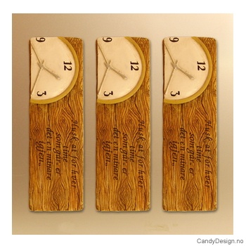 Kjærlighetsord magnet i trefarge - Husk at for hver time som går, er det en mindre igjen..