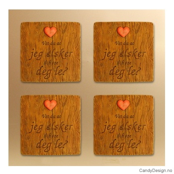 Magnetplate med kjærlighetstekst - Vet du at jeg elsker å høre deg le