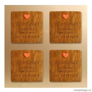 Magnetplate med kjærlighetstekst - Kjærlighet er kraften som binder oss sammen