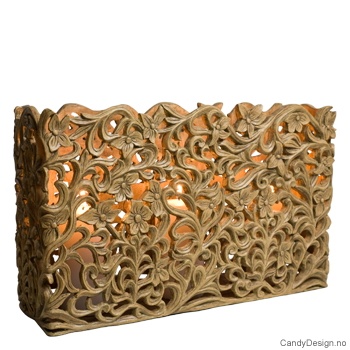 Stor rektangulær stormlykt