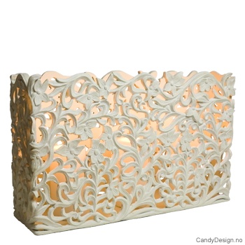 Stor rektangulær stormlykt