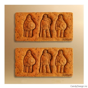 Vikingmagnet - 3 Vikinger