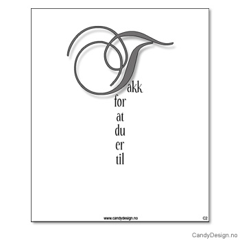 Kjøleskapsmagnet i gummi med visdomsord - Takk for at du er til