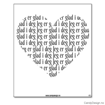 Kjøleskapsmagnet i gummi med visdomsord - Glad i deg