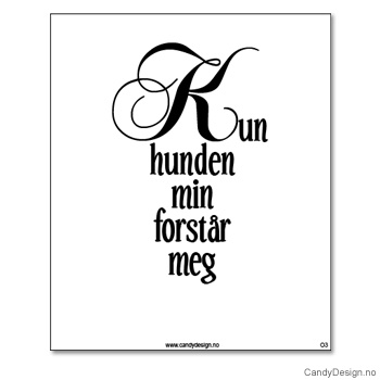 Kjøleskapsmagnet i gummi med visdomsord - Kun hunden min forstår meg