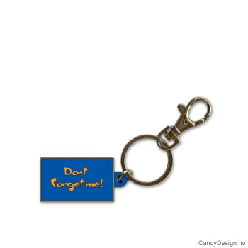 Nøkkelring - Don't forget me i blå