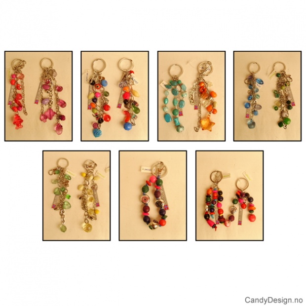 Smykkenøkkelringer med Norway og flagg