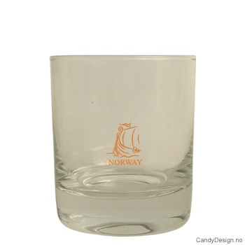 Whiskey glass - Vikingskip i gull
