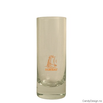 Høyt shotglass - Vikingskip gull