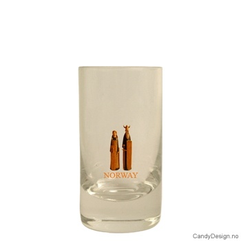 Lavt shotglass - To vikinger