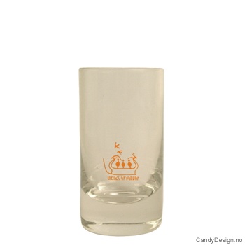 Lavt shotglass - Runde vikingskip