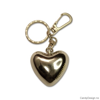 Nøkkelring med dong/dong hjerte