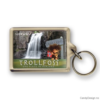 Trollfoss suvenir nøkkelring