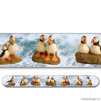 Neglefiler med lundefugler