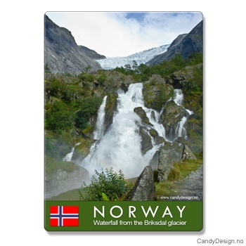 Metallmagneter med Norske naturbilder - Fossefall