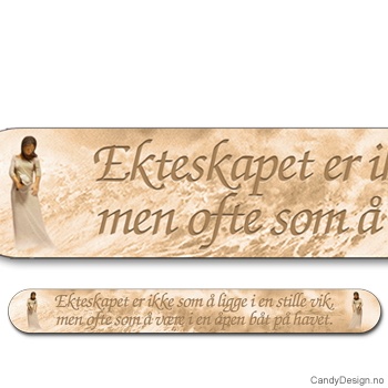 Neglefiler med kvinnefigurer - Ekteskapet er ikke som å ligge i en stille vik,men ofte som å være i en åpen båt på havet.