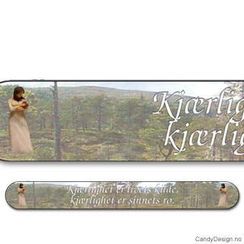 Neglefiler med kvinnefigurer - Kjærlighet er livets kilde, kjærlighet er sinnets ro.