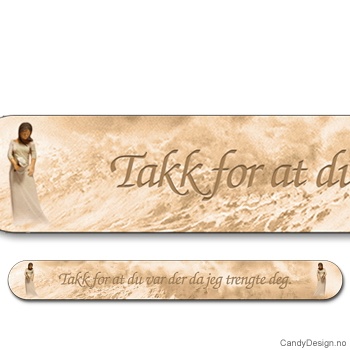 Neglefiler med kvinnefigurer - Takk for at du var der da jeg trengte deg.