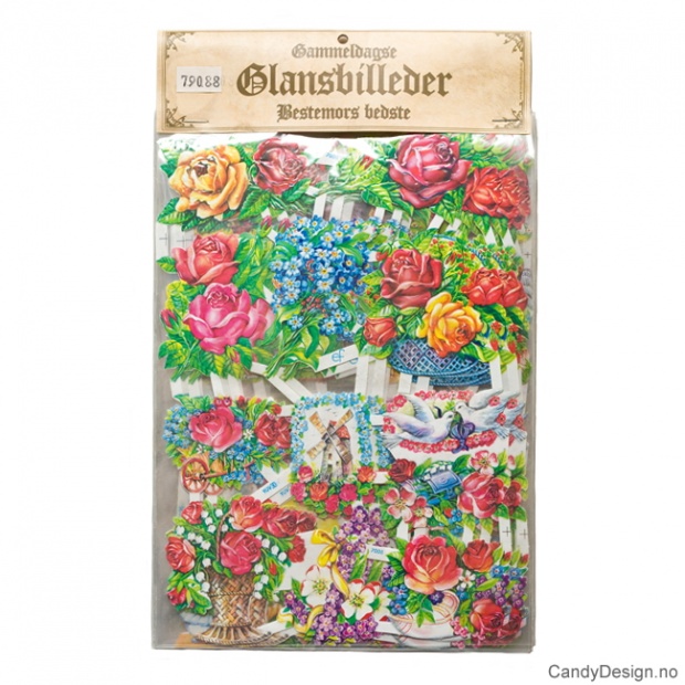 Glansbilder - Nye blomster uten glitter