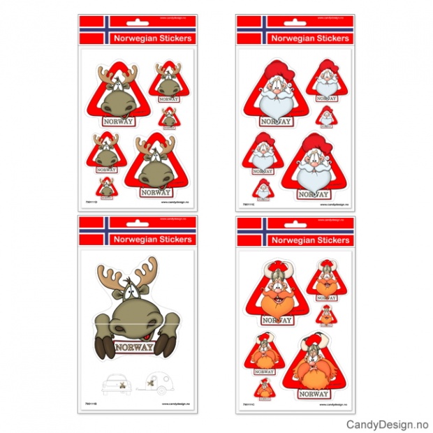 Assorterte klistremerker