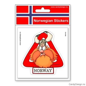 Klistremerke - Sur viking