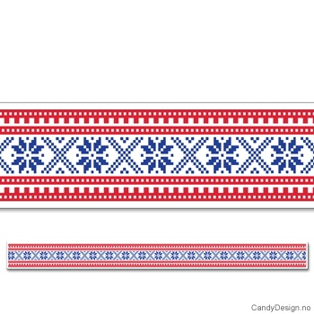 Snaprefleks - Norsk strikke mønster i farger