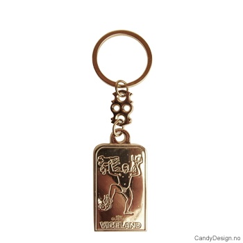 Gustav Vigeland metall nøkkelringer 12 stk.