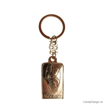 Gustav Vigeland metall nøkkelringer 12 stk.